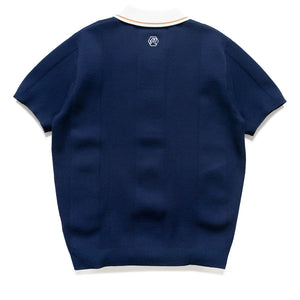 Malbon Golf x Bettinardi Knit Polo - Maritime Blue