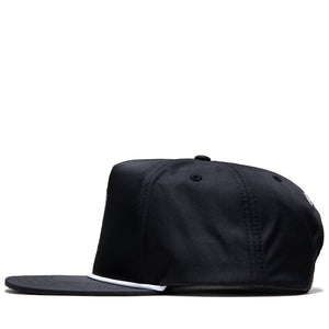 Malbon Golf Evergreen Poly Rope 5 Panel Hat - Black