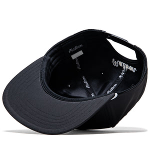 Malbon Golf Evergreen Poly Rope 5 Panel Hat - Black