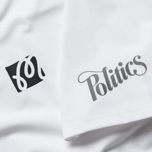 Malbon Golf Performance Mesh Paneled Polo - White