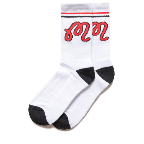Malbon Golf x Santa Cruz Socks - White