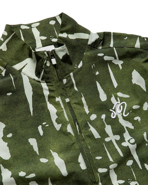 Malbon Golf Pine Inkwash Windshirt - Olive