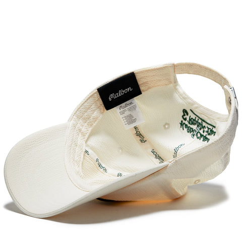 Malbon Golf & Bass Club Dad Hat - Ivory