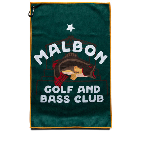 Malbon Golf & Bass Club Golf Towel - Forest