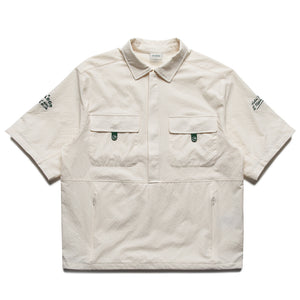 Malbon Golf & Bass Club Seersucker Windshirt - Ivory