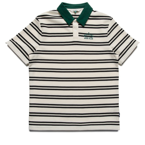 Malbon Golf Fairway Bass Club Polo - Ivory Stripe