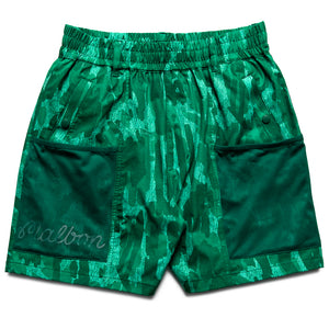Malbon Golf Mesh Basket Pocket Short - Divot Camo Jungle