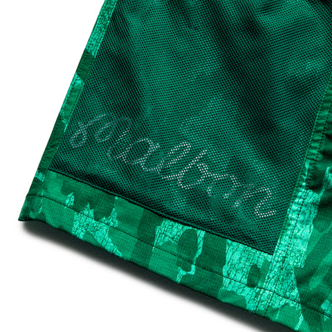Malbon Golf Mesh Basket Pocket Short - Divot Camo Jungle
