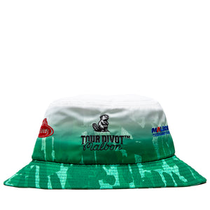 Malbon Golf Sponsors Bucket Hat - Divot Camo Jungle Gradient