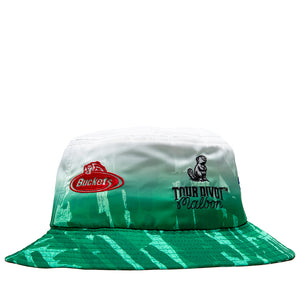 Malbon Golf Sponsors Bucket Hat - Divot Camo Jungle Gradient