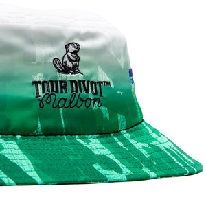 Malbon Golf Sponsors Bucket Hat - Divot Camo Jungle Gradient