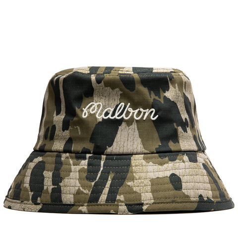 Malbon Golf Tour Divot Bucket Hat - Bark Camo