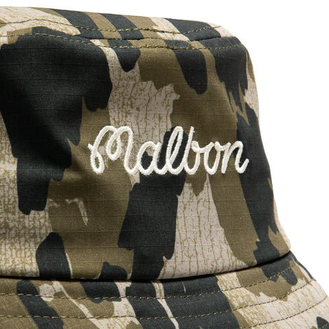 Malbon Golf Tour Divot Bucket Hat - Bark Camo