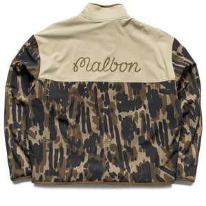 Malbon Golf Tour Divot Sherpa Jacket - Bark Camo