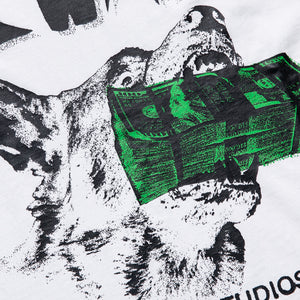 Market Beware My Income Tee - White