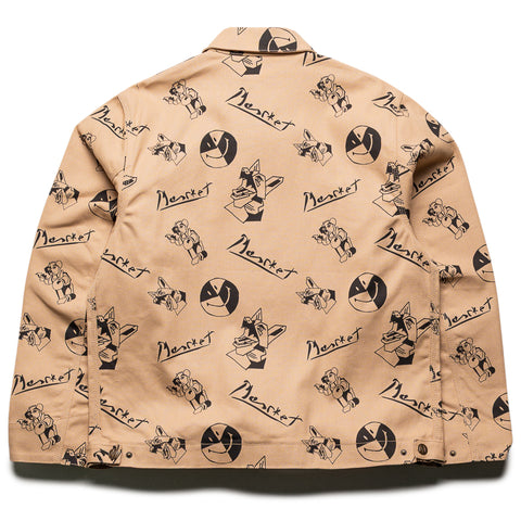 Market Smiley Cubism Work Jacket - Khaki