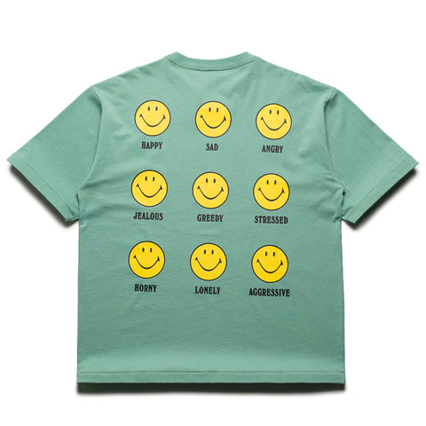 Market Smiley Mood Tee - Malachite Green