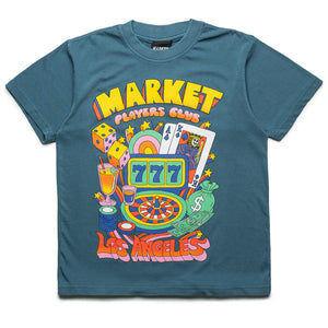 Market Players Club Tee - Pebble Blue