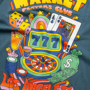 Market Players Club Tee - Pebble Blue