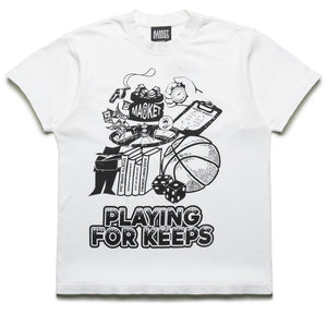 Market Playing For Keeps Tee - White