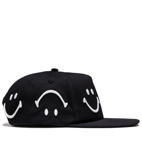 Market Smiley Face Snapback - Jet Black