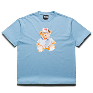 Market Watercolor Teddy Tee - Dusk Blue