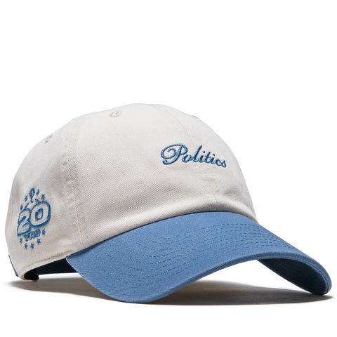 Politics x Mitchell & Ness 1904 Twill Strapback - Cream/Blue