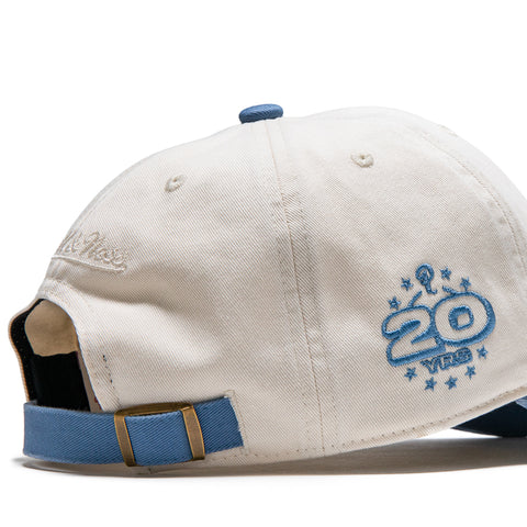 Politics x Mitchell & Ness 1904 Twill Strapback - Cream/Blue