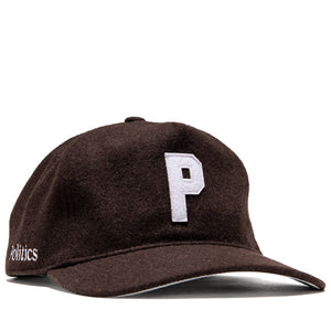 Politics x Mitchell & Ness Pro Pinch Wool Snapback - Brown