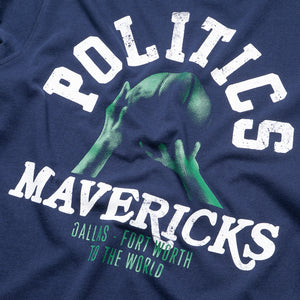 Politics x Dallas Mavericks x Mitchell & Ness L/S Tee - Navy