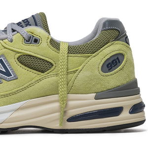 New Balance Made in UK 991v2 'Summer Brights' - Green Banana/Moss