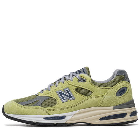 New Balance Made in UK 991v2 'Summer Brights' - Green Banana/Moss