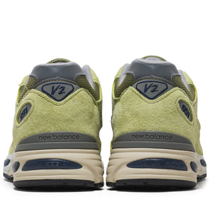 New Balance Made in UK 991v2 'Summer Brights' - Green Banana/Moss