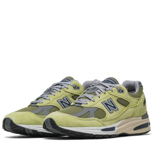 New Balance Made in UK 991v2 'Summer Brights' - Green Banana/Moss