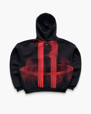 Nike Houston Rockets Standard Issue Pullover Hoodie - Black/White