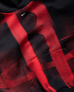 Nike Houston Rockets Standard Issue Pullover Hoodie - Black/White