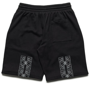 Off-White Big Double Arrow Skate Sweatshorts - Black