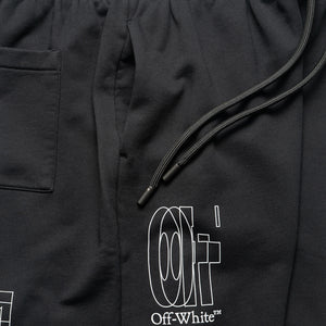 Off-White Big Double Arrow Skate Sweatshorts - Black