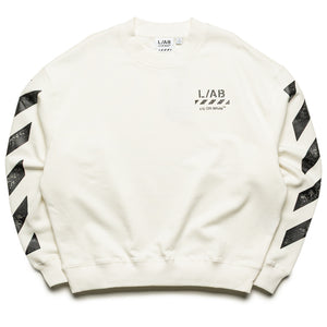 L/AB c/o Off-White Diagonal Crewneck - White