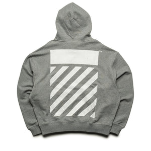 L/AB c/o Off-White Core Diagonal Hoodie - Heather Grey