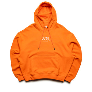 L/AB c/o Off-White Core Diagonal Hoodie - Orange Tiger