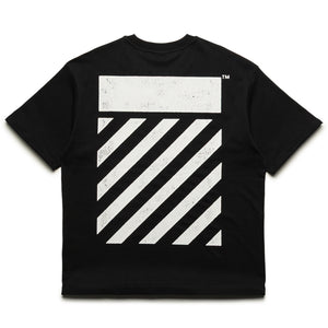 L/AB c/o Off-White Diagonal Oversized Tee - Black