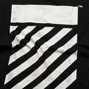L/AB c/o Off-White Diagonal Oversized Tee - Black