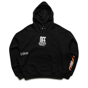 L/AB c/o Off-White Off Active Duct Tape Hoodie - Black
