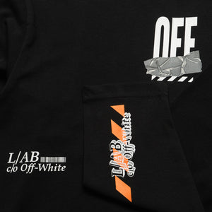 L/AB c/o Off-White Off Active Duct Tape L/S Tee - Black