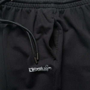 Off-White Heraldic Threshold Arrows Skate Sweatshorts - Black