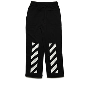 L/AB c/o Off-White Core Diagonal Relaxed Sweatpants - Black