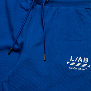 L/AB c/o Off-White Core Diagonal Relaxed Sweatpants - Cobalt Blue