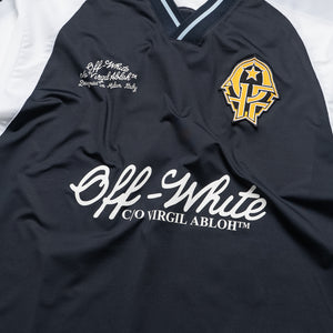 Off-White Soccer V-Neck Jersey - Night Sky