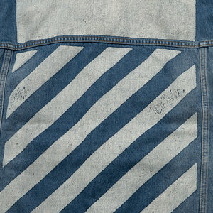 L/AB c/o Off-White Trucker Denim Jacket - Steel Indigo